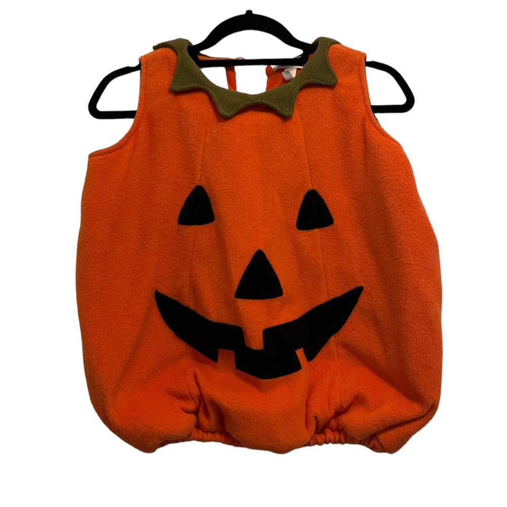 Pottery Barn Kids 4-6 Orange Fleece Pumpkin Costume